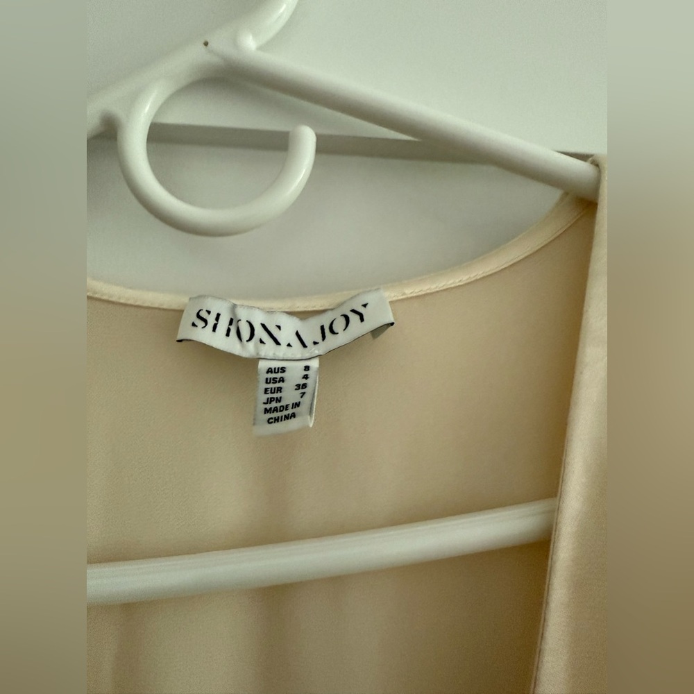 Shona Joy- La Lune Frill Cuff Bias Midi Dress - image 3